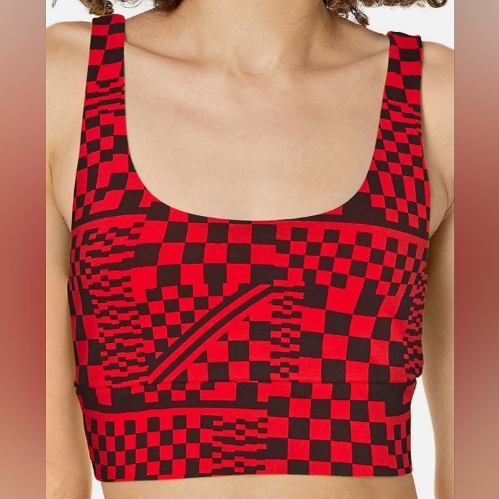 UGG Women's Zayley Bralette Sports Bra Red Black Size Small